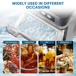 Nhỏ gọn di động Countertop Nugget Ice Maker Điều kiện Mới Chewable máy nước đá - Product Image 6