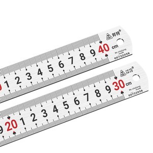 Regla <span class=keywords><strong>de</strong></span> Acero Inoxidable Personalizable <span class=keywords><strong>de</strong></span> Doble Cara y Grosor Reforzado con Escalas Métricas e Imperiales, Personalización <span class=keywords><strong>de</strong></span> Logotipo Disponible - Product Image 5