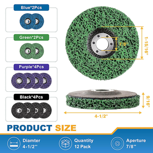 En stock, 144 pièces <span class=keywords><strong>de</strong></span> disques <span class=keywords><strong>de</strong></span> décapage 4-1/2" x 7/8", disques <span class=keywords><strong>de</strong></span> décapage <span class=keywords><strong>pour</strong></span> enlever la rouille, la peinture et l'oxydation, <span class=keywords><strong>pour</strong></span> <span class=keywords><strong>meuleuse</strong></span> d'angle - Product Image 4