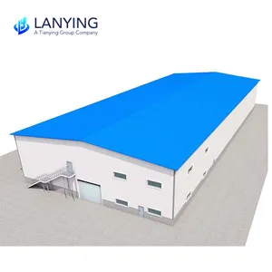 2023 Gable Frame Light Metal Building Prefabricated Industrial Steel Structure Warehouse Steel Workshop Q235,welded Steel CN;LIA