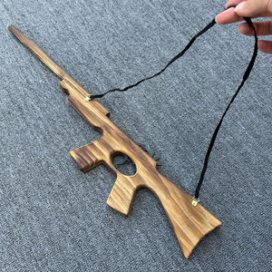 Jouets éducatifs classiques d'extérieur pour enfants, pistolet de jeu, bandes personnalisées avec logo, prix bas, jouet en bois unisexe - Product Image 5