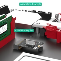 Adaptor M.2 Nvme Key M ke SFF-8611/8612, Adaptor Host NVMe PCI-e 4.0 X4 ke OcuLink SFF-8612 4i untuk SSD dan EGPU (Versi Panjang)