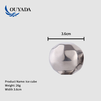 Usine personnalisé hexagone mini métal Cocktail ensemble d'outils whisky nouveauté vin réutilisable en acier inoxydable glaçons pierres fournisseurs
