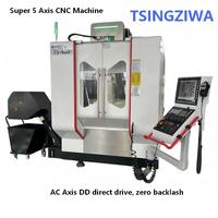 Meilleure machine de fraisage CNC à cinq axes, automatique, haute précision, capacités robustes, composants électriques de haute qualité, 20KW
