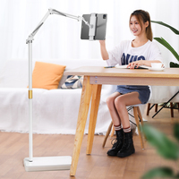 Support de tablette robuste en alliage d'aluminium Jopree L10Pro pour iPad 12.9, support de sol pliable, réglable, flexible, étanche pour téléphone et tablette