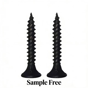 Vis à cloison sèche en phosphate noir, tête trompette, filetage fin, pointe acérée pour plaque de plâtre, certifiée CE, <span class=keywords><strong>prix</strong></span> usine - Product Image 1