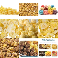 Machine à popcorn professionnelle miniature à gaz à bas prix, machine à popcorn au caramel pour les snacks