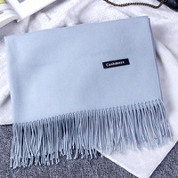 Châle d'hiver en cachemire Pashmina doux à motif écossais avec logo pour homme et femme, écharpe imprimée pour femme adulte, couleurs personnalisables Zhe