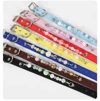 Collier pour animaux de compagnie DIY en perles, bavoir en microfibre pour chien, élégant collier de princesse pour chat, accessoire pour bijoux personnalisés pour animaux de compagnie