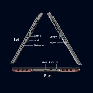 16인치 DDR5 게이밍 노트북 Intel i9-13900H 13세대 RTX 4060 16GB GDDR5 Win 11 Pro 144Hz 16:10 SSD 14코어 2.6GHz - Product Image 6