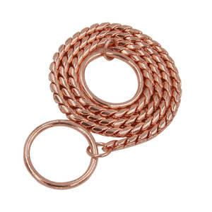 Benutzer definiertes Logo 3mm 4mm 5mm <span class=keywords><strong>Choke</strong></span> Kragen Cooper Schlangen kette für Hund - Product Image 5