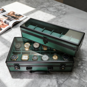 Caja de Relojes Automática de Doble Puerta Personalizable de Lujo con Abrecajas Automático para Marcas de Relojes de Alta Gama y Minoristas de Regalos - Product Image 2