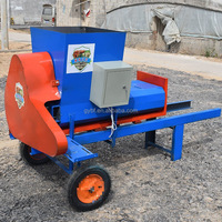 Presse à paille d'herbe Machine à presser pour ensilage en Inde Hachoir et presse à balles pour ensilage de haricots de blé