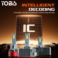 YOBIS Nouvelle version améliorée Ampoule automobile 40W 4000lm D3S D4S D5S D8S D1 D2 D3 D4 D1R D2R D3R D4R D2S Kit de conversion Phare LED 12V 6000K