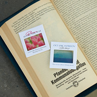 Marque-pages personnalisés en PVC transparent, motifs paysages aériens, pinces de lecture pour étudiants, cartes postales décoratives DIY