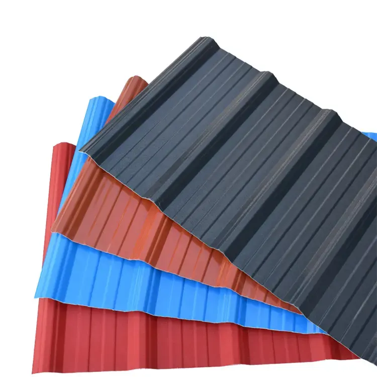 Fiyat 24 Gauge renk kaplı oluklu galvanizli çelik çatı levhaları satılık