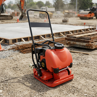 Compacteur à plaque vibrante 150 kg, moteur à essence, compacteur à plaque avant, moteur Honda pour la construction, la pose de pavés et de dalles