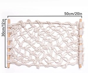 Boho Trang Trí Nội Thất Nhà Bếp Treo Lưu Trữ Giỏ Chủ Đa Chức Năng Chuối Macrame Trái Cây Võng Treo - Product Image 4