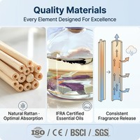 Services de personnalisation, fabricant OEM de diffuseurs à bâtonnets, fourniture d'huile parfumée 130 ml pour commandes en gros