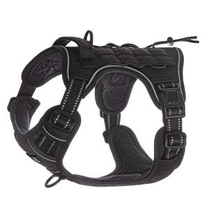 Tali kekang anjing layanan taktis, kekang latihan tidak menarik klip depan rompi anjing kerja reflektif kendali mudah - Product Image 4