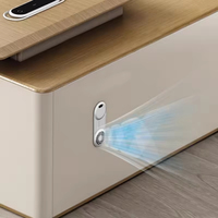 Bureau de direction électrique intelligent de luxe, réglable en hauteur, convertible en bureau debout, 3 niveaux de réglage en hauteur, pour usage professionnel