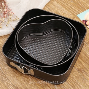 Moldes para pasteles extraíbles con fondo DIY personalizados, 3 uds., juego de moldes para pasteles, <span class=keywords><strong>molde</strong></span> para hornear antiadherente, utensilios para hornear, juego de bandejas para hornear de acero al carbono - Product Image 2