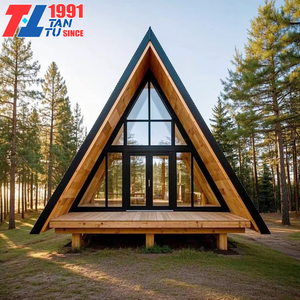 Case Prefabbricate a Forma Triangolare 20ft Casa a Telaio in Alluminio Casa Triangolare di Lusso per Hotel Casa Prefabbricata - Product Image 4