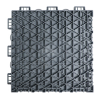 Dalles de sol de garage emboîtables de 14 mm, grille modulaire en PP pour salle de lavage de voitures, atelier, salle d'exposition, sol antidérapant