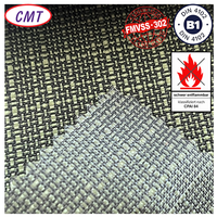 Tissu Oxford en polyester ATY bicolore ignifuge avec normes GB 8624 / GB/T 5455 / GB 8965.1 / GB 31701 pour manchon de cheminée et sac de poêle