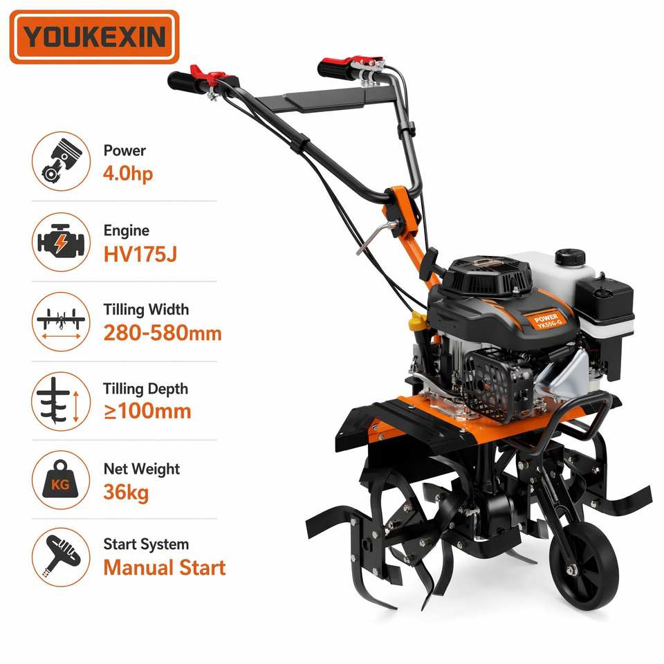 YKX High Torque Direct Drive Power Tiller Gasoline Mini Tiller Rotary ykx-high-torque-direct-drive-power-tiller-gasoline-mini-tiller-rotary