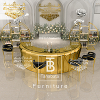 Tabouret de bar de luxe à jambes dorées, chaise de boîte de nuit