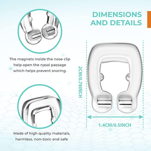 Klip Anti Dengkur Magnetis, Perangkat Anti Dengkur Klip Hidung Anti Dengkur Magnetis untuk Mencegah Solusi Dengkur - Product Image 3