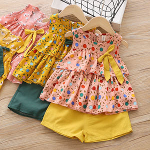 Conjuntos de Ropa para Niñas, Pantalones con Triple Volante y Chaqueta, Conjuntos de Punto de Fábrica China - Product Image 5