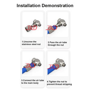 JXD <span class=keywords><strong>M</strong></span>-5H-4 <span class=keywords><strong>M</strong></span>-5H-6 SMC Kuningan Baja nirkarat logam pipa selang udara pengencang cepat sambungan konektor pneumatik komponen pas - Product Image 5