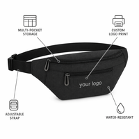 Sac banane quotidien personnalisé avec logo, sac de voyage en nylon, sac de ceinture, sac de hanche, vente en gros, fabricant OEM