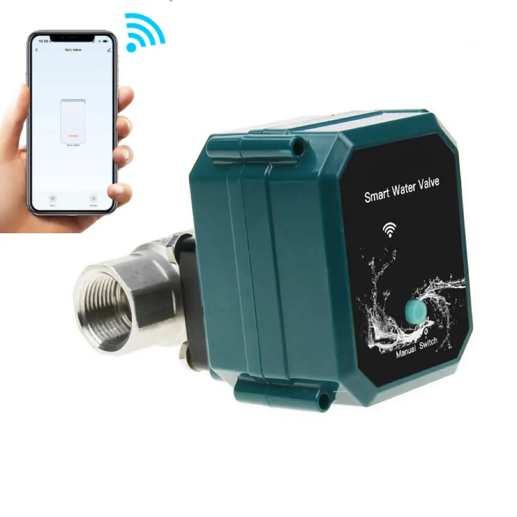 Tuya sem fio inteligente válvula de água controlador wifi zigbee controle automático inteligente bola de temporização elétrica customizável oem