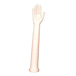 批发塑料肤色女性一对长手环展示人体模特珠宝练习臂白色指甲手人体模特