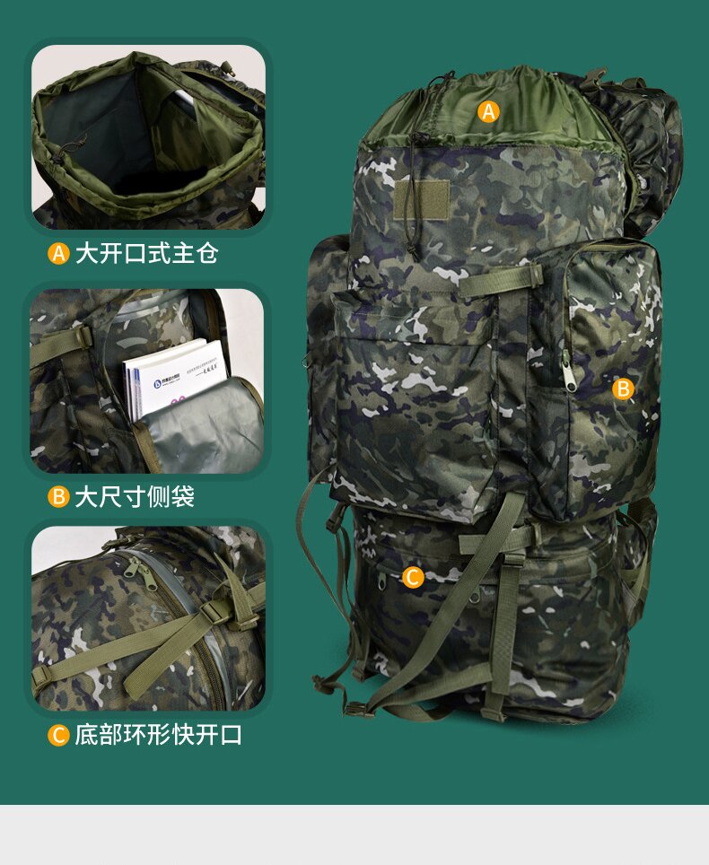Outdoor Tactical Camo Casual Backpack 115L Waterproof Mountaineering Bag Sports Camping Men's Backpack| Alibaba.com Outdoor Tactical Camo Casual Backpack 115L Waterproof Mountaineering Bag Sports Camping Men's Backpack| Alibaba.com
