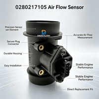 Capteur de débit d'air à succès pour moteur de voiture 0K011-13-210 0K011-13-210A 0280217105