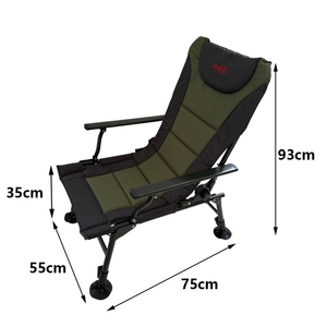 Factory direct <strong>sales</strong> Portable Outdoor Reclining Lounge <strong>Chair</strong> Green Comfortable Beach <strong>Fishing</strong> <strong>Chair</strong> - Product Image 2