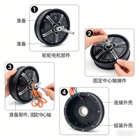 Moteur de roue arrière sans balais 48V 1000W 10 pouces pour trottinette électrique, étanche IP67, usine OEM