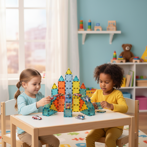 ELI TOYS Juego de 59 Piezas de Bloques de Construcción Magnéticos de Alta Calidad, Juguetes Educativos para Niños, Bloques Magnéticos 3D - Product Image 5