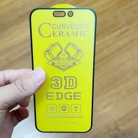 Protection d'écran en verre trempé 3D pour 16/15/14/13 Pro Max, dureté 9H, anti-casse, anti-graisse, couverture intégrale