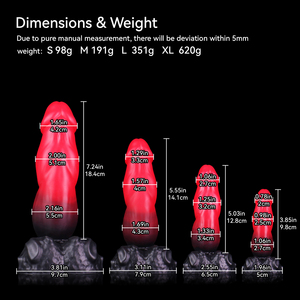 Dildo géant en silicone souple Fantasy S/M/L/XL, pénis de cheval noir, avec ventouse, pour masturbation anale homme/femme - Product Image 2