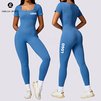 Nouveau haute qualité sportive femme ventre contrôle sans couture une pièce corps façonnage combinaison Yoga combinaisons vêtements de sport