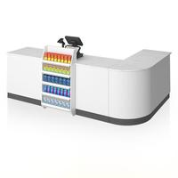 Comptoir de caisse multifonctionnel, durable, écologique, en acier, petit comptoir de caisse, bar de réception, supermarché, pharmacie, snack