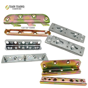 Yanyang đồ nội thất phần cứng giường kết nối Fastener khung kim loại giường đường sắt chân đế - Product Image 1