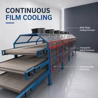 Machine de refroidissement automatique polyvalente pour feuilles de caoutchouc Jinfan, 22 kW, garantie 5 ans, pour ligne de mélange de composés, directement de l'usine