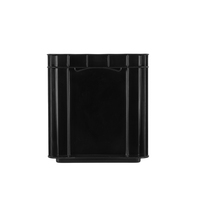 SANWEI 3W-9805348 560*187*200mm 30kg Noir Antistatique ESD Conducteur PP Boîte de Circulation pour Expédition Mat