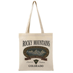 Bolsa de Lona Resistente con Diseñ<span class=keywords><strong>o</strong></span> Gráfico para Actividades al Aire Libre, Bolsa de Compras Reutilizable Personalizada para Mujer, Estilo Vintage - Product Image 6
